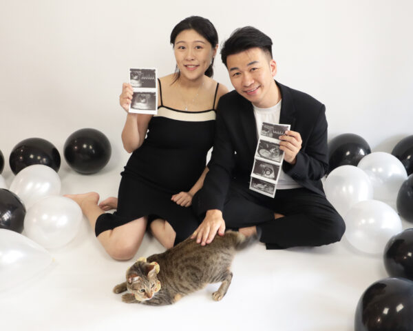 黑白款簡易孕婦寫真氣球佈置：圖片 6