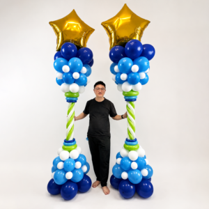 250cm 豪華星星氣球柱